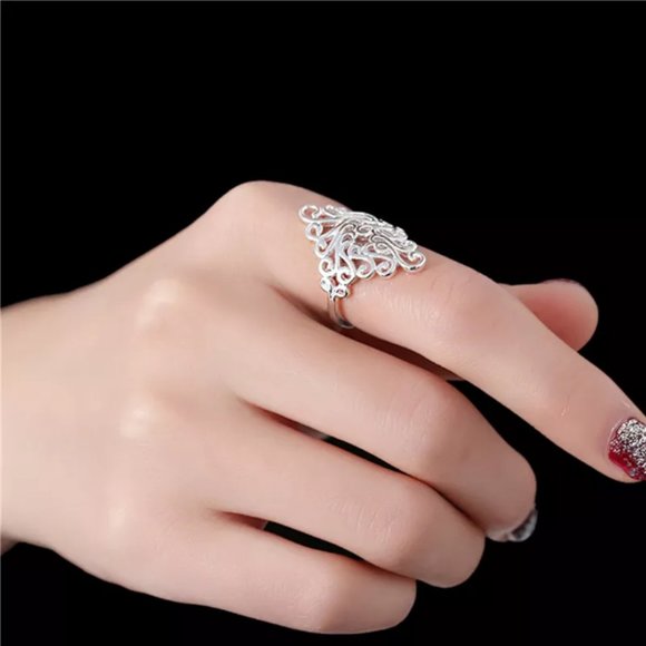 🍒 925SS Gorgeous COCKTAIL 💍 Ring - Picture 6 of 10